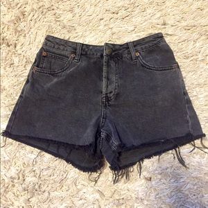 Topshop Motto Ashley Denim High-Rise Shorts